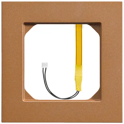 Cadre de recouvrement kallysto.pro 1×1 canyon pour éclairage en coin blanc 