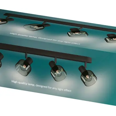 Spot Philips Sleet E14 4×25W 648×134mm noir 