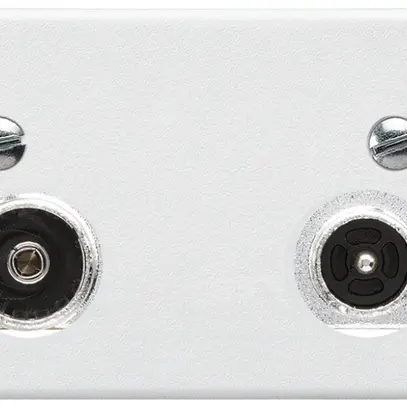 Prise d'antenne FLF Hager R-TV 23dB 2GHz blanc 
