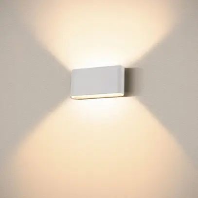 LED-Wandleuchte SLV OVAL 18 9.3W 860lm 2700…3000K IP65 31×175mm weiss 