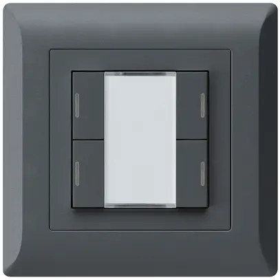 UP-Taster kallysto.line KNX 4×RGB LED s/e-link anthrazit 