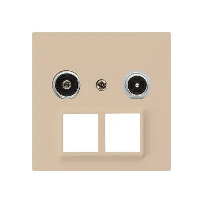 Prise multimédia kallysto R/TV montage A 19dB 2GHz beige 