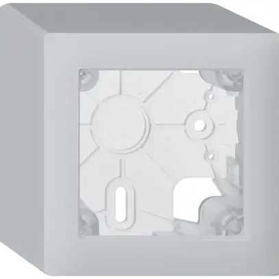 Boîtier AP kallysto gris clair h=64mm 