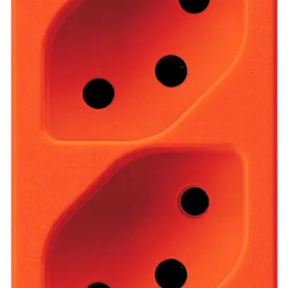 Prise INC Hager 4×13 1×commuté FLF orange 