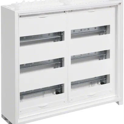 Distributore AP Hager univers 3-file 72UM IP30 550×500×160mm 