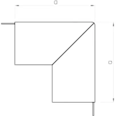 Angolo esterno Bettermann canale installazione WDK bianco puro 100×230mm 