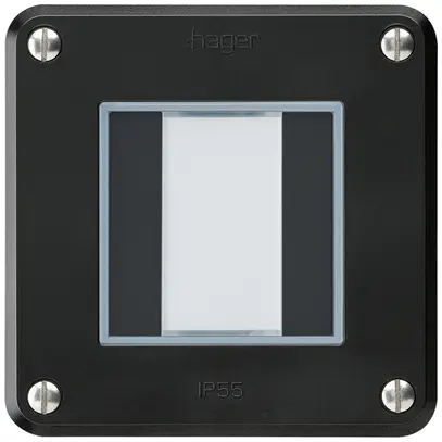Poussoir ENC robusto C KNX 2× s/e-link noir 