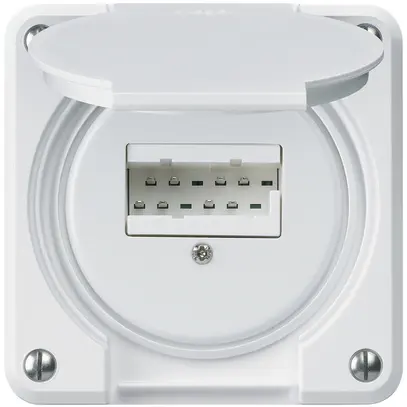 Scatola di raccordo INC robusto IP55 bianco 2×TT83 