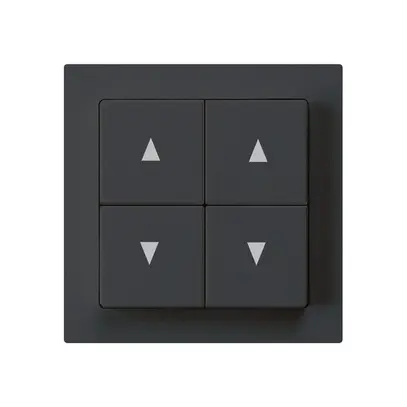 Interruttore per tappar.INC kallysto A nero con 4 tasti 