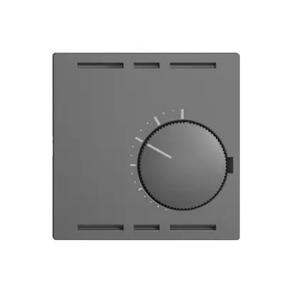 Termostato ambiente INC EDIZIOdue grigio scuro, senza interrutore 