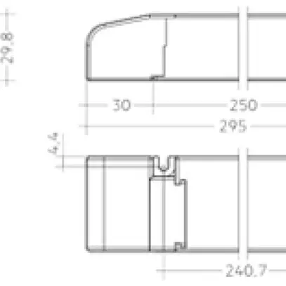 Convertitore LED Tridonic LCA one4all SC PRE 24V, 100W, 43×30×295mm 