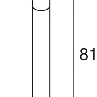 Borne lumineuse SLV BIG NAILS 80, E27 15W IP44 acier fin 