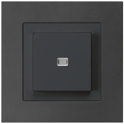 Interruttore pulsante luminoso INC kallysto.pro 3/1P nero 