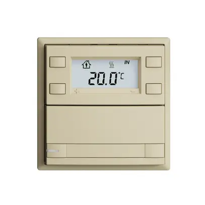 Poussoir RTH ENC KNX 1× EDIZIOdue F vanille, avec pap.+LED RGB 