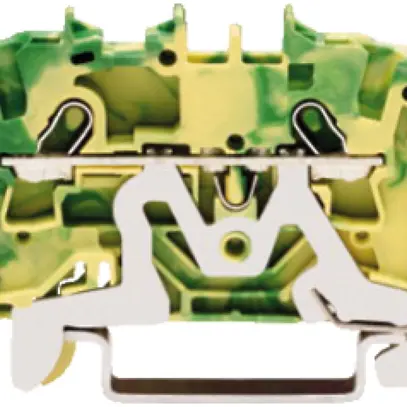 Morsetto di passaggio WAGO TOPJOB S 1.5mm² 2L verde/giallo ser.2001 