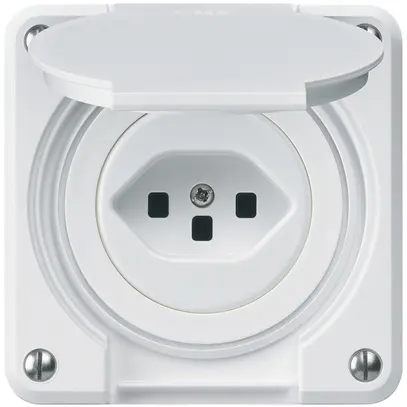 Presa INC robusto C tipo 23 bianco con morsetto a innesto 
