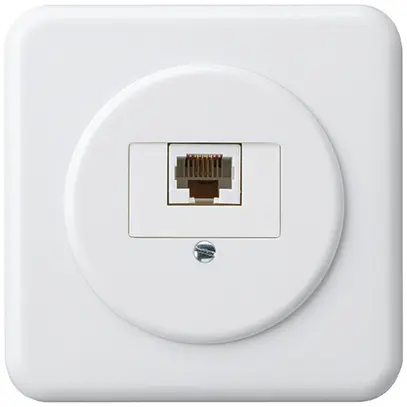 UP-Anschlussdose basico 1×RJ45u weiss 