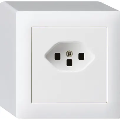 AP-Steckdose kallysto T23 weiss Schraubklemme 
