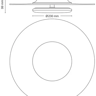 LED-Deckenleuchte Philips Garnet 40W 4200lm 2700K Ø500mm schwarz 