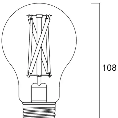 Lampada LED Sylvania ToLEDo Retro E27 7W 806lm 2000…6500K tipo A 
