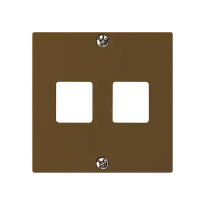 Plaque frontale HMS kallysto pour 2 modules brun 