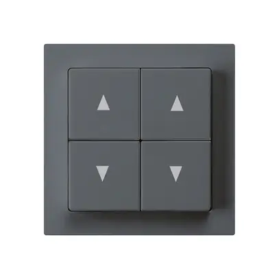Interruttore per tappar.INC kallysto A antracite con 4 tasti 