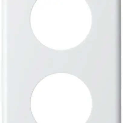 Placca di copertura I-I 2×43 bianco 
