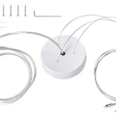 Kit di sospensione ESYLUX SVENJA WIRE PENDULUM SET 2000, con cavi metallici 