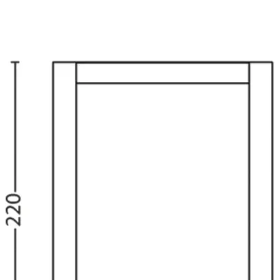Applique LED Philips Arbour 800lm 3000K IP44 220×165mm anthracite 