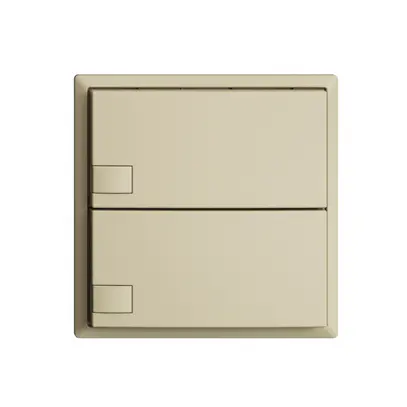 Pulsante INC KNX 2×EDIZIOdue vanille RGB senza LED 