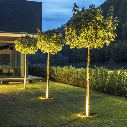 Luminaire de sol LED INC SLV ROCCI 200 EL 16W 1530lm 3000K rond acier fin IP65 