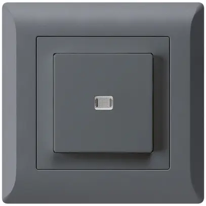 Pulsante luminoso INC kallysto.line A-R/2P antracite 