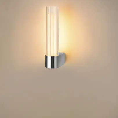 Applique LED SLV LYGANT single 8W 560lm 3000K IP44 326×75mm cromo 