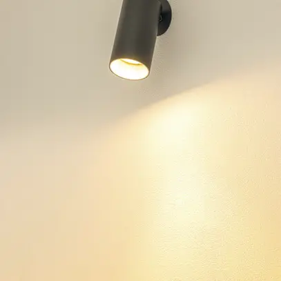 Spot SLV KAMI GU10 1×0…10W Ø55×125mm noir/blanc 