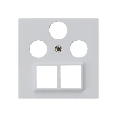 Placca frontale HMS kallysto per R/TV/SAT grigio chiaro 