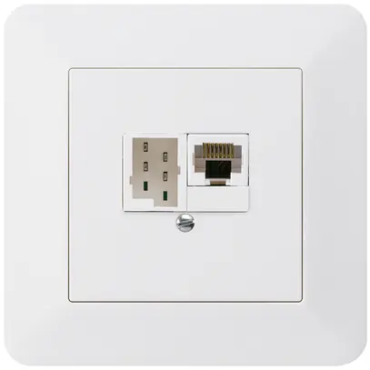 UP-Dose kallysto.trend 1×RJ45u+1×TT83 weiss 