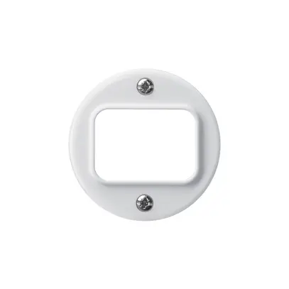 Disque frontal basico interr./poussoir blanc 