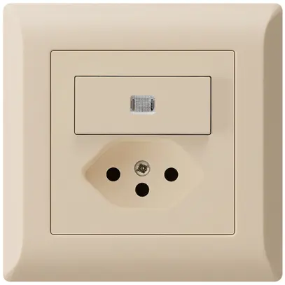 Combinazione luminosa INC A-R/1P+T13 kallysto.line beige 