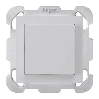 Poussoir ENC kallysto AR gris clair avec plaque de fixation 
