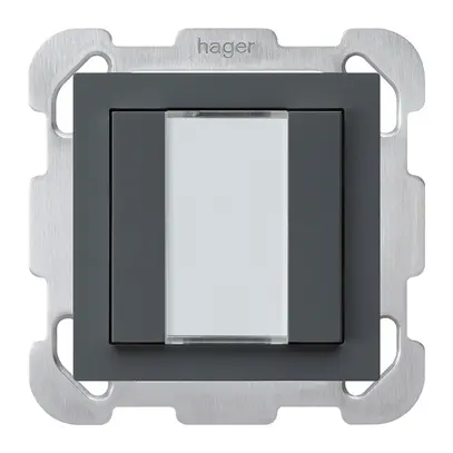 Poussoir ENC kallysto B KNX 2× s/e-link anthracite 