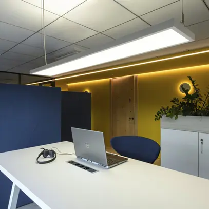 Lampada sospesa LED SLV WORKLIGHT PRO 150 59W 7200lm 4000K DALI bianco 
