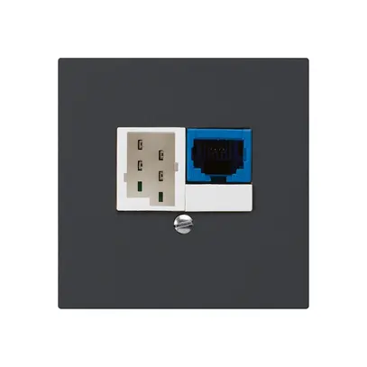 Scatola INC DSL kallysto 1×RJ45/1×T+T nero 