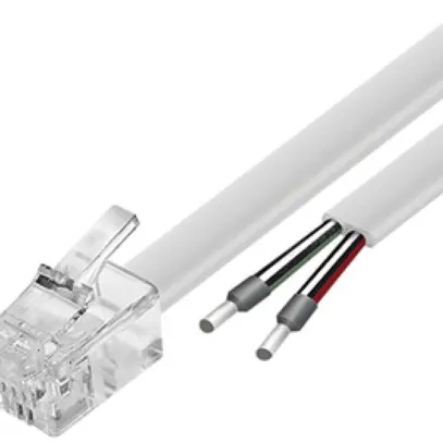 Câble de connexion ESYLUX SmartDriver-2 RJ10-OPEN END, 10m, 8×blanc 