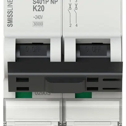 Disjoncteur SMISSLINE TP, 1LN, K, 20A, 30kA 