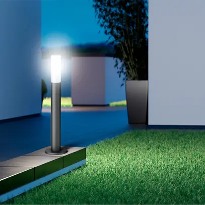 Paletto luminoso LED Steinel GL 65 S 8.7W 575lm 3000K IP44 con sensore antracite 