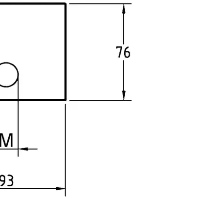 Placca di chiusura 93×76mm R&S 1×M32 