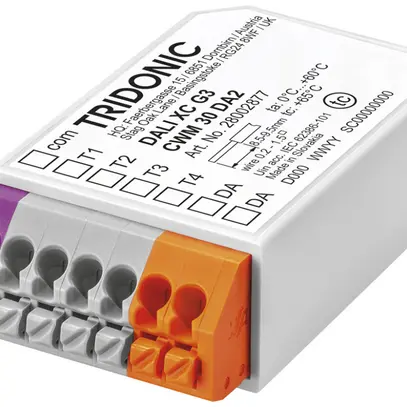 Module poussoir Tridonic DALI XC G3, 4 entrées, IP20 