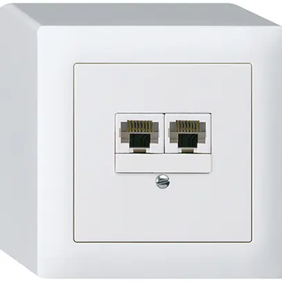 Scatola AP kallysto 2×RJ45u separato bianco 