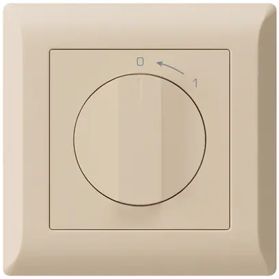 Contatto rotativo INC 0<1/1L kallysto.line beige con manopola 