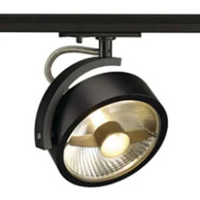 Proiettore SLV KALU TRACK, GU10 75W con adattatore 1-fase IP20 nero 